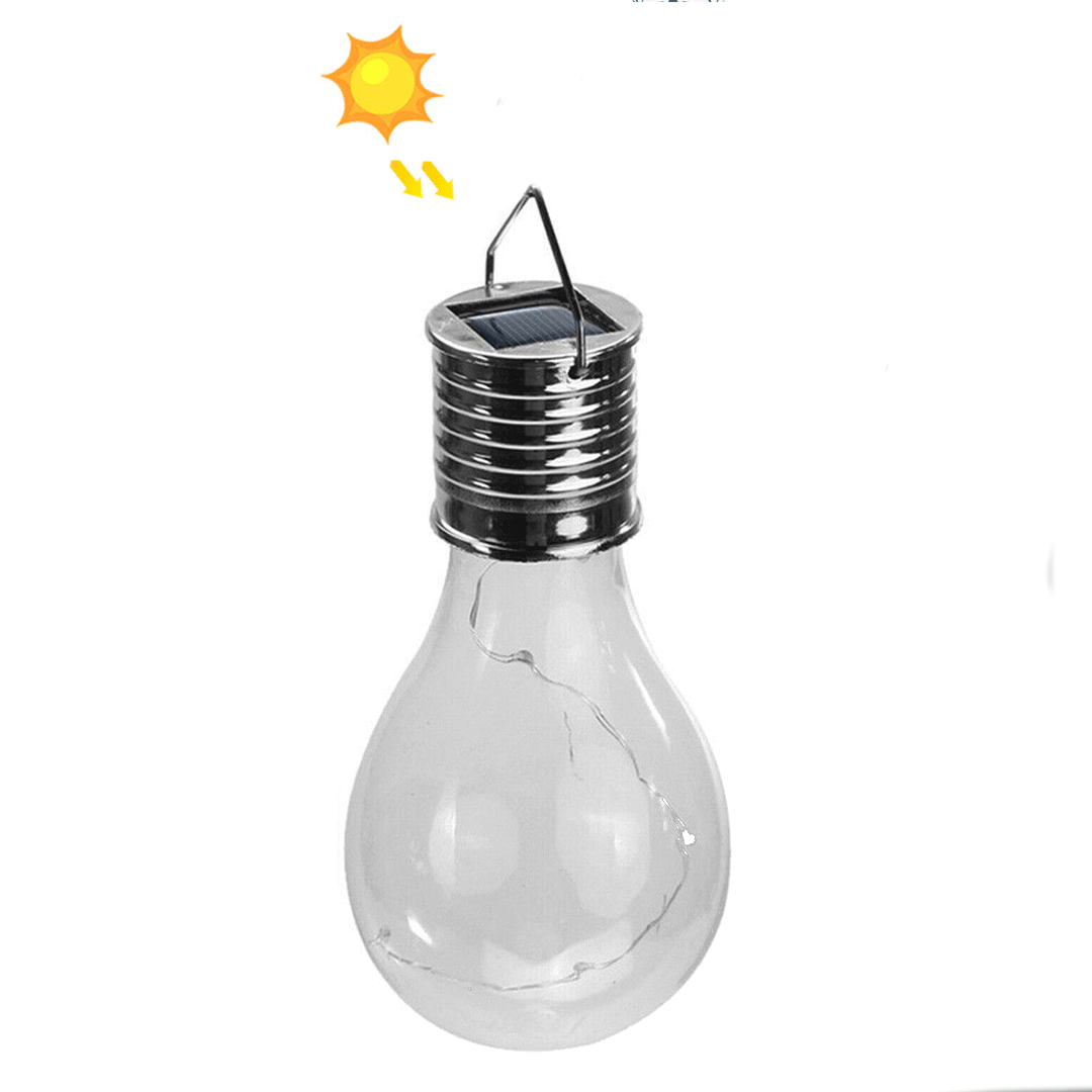 Hanging Bulb Solar LED Light Bulbs, Lights for Outdoor Garden Decor
